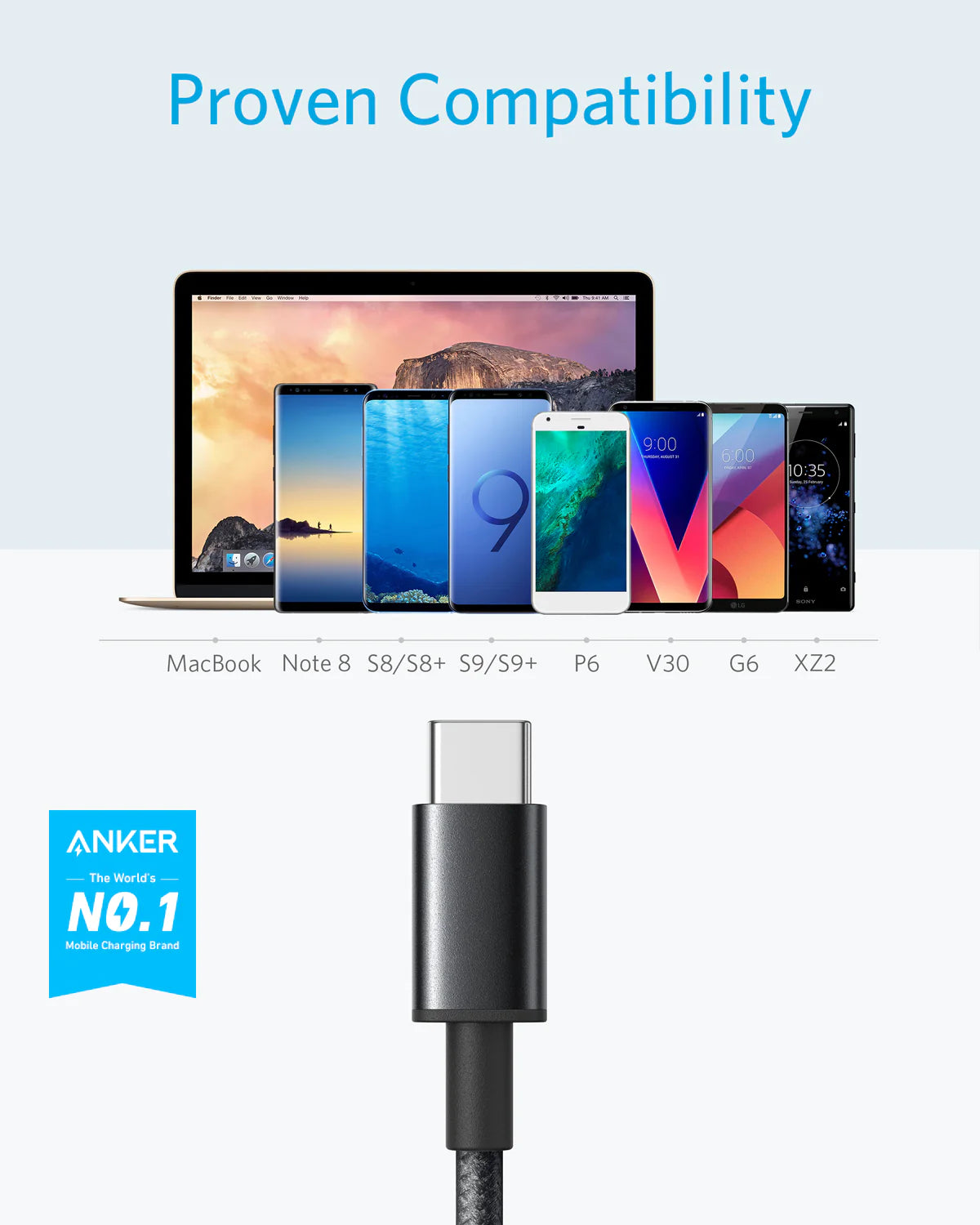 Anker Cable Usb-A To Usb-C Cable 6ft/1.8 m  Black