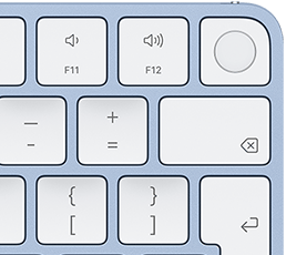 Accessoire Magic Keyboard de couleur assortie