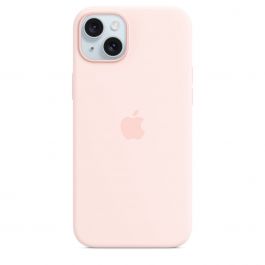 iPhone 15 Plus Silicone Case with MagSafe - Light Pink