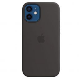 Coque en silicone avec MagSafe pour iPhone 12 mini - Noir
