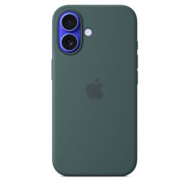 iPhone 16 Silicone Case with MagSafe - Lake Green