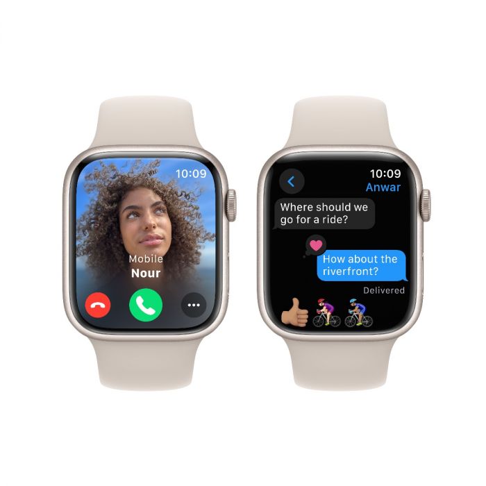 Apple Watch Series 9 GPS 41mm Starlight Aluminium Case with