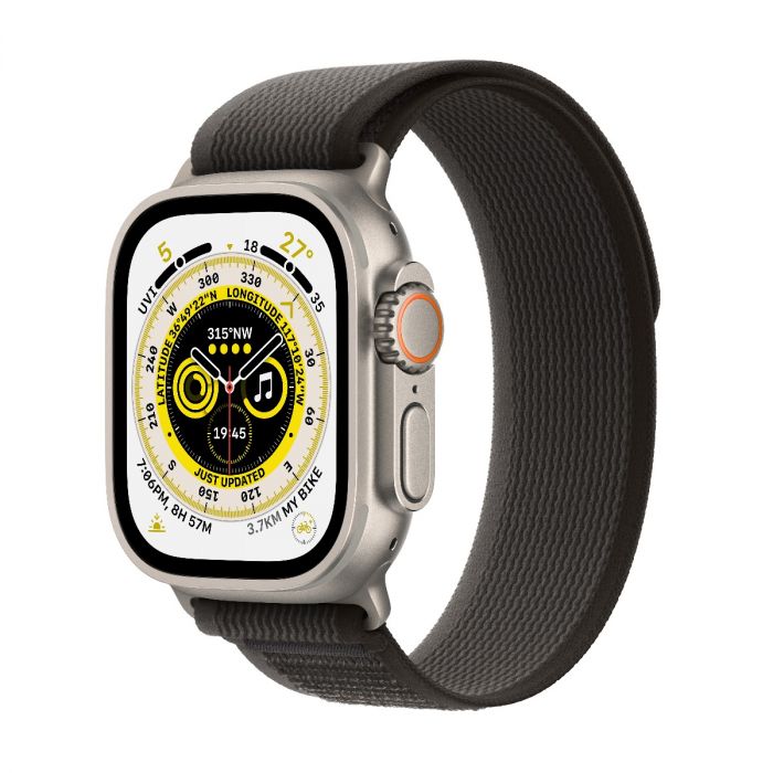 Apple Watch Ultra GPS Cellular 49mm Titanium Case with Black
