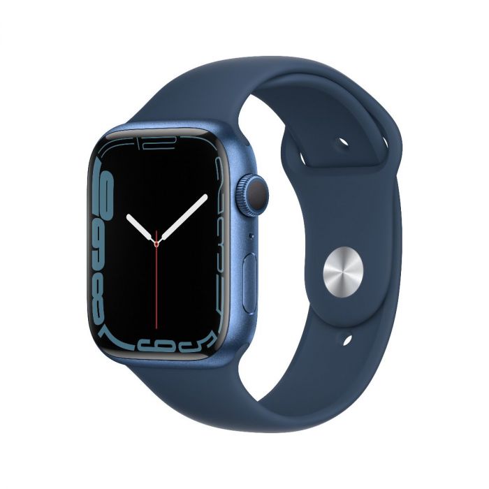 Buy Apple Watch Series 7 GPS 41mm Blue Aluminium Case with Abyss