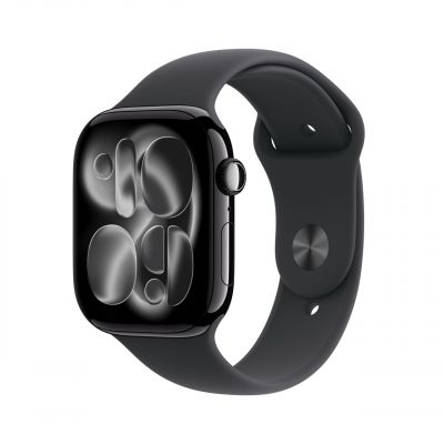 MEQT4AF/A|Apple Watch Series 11 GPS 42mm Jet Black Aluminium Case with Black Sport Band - S/M