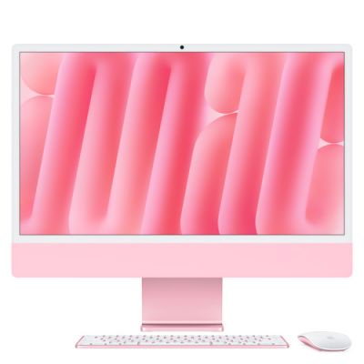24" iMac with Retina 4.5K display: M4 chip, 16GB RAM, 256GB SSD with 8‑core CPU and 8‑core GPU, French Keyboard - Pink